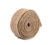 rollo de yute, 10M Tejido rústico Arpillera de yute Arpillera Tela Cinta de mesa Decoración de bodas para fiestas(5CM)