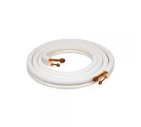 Rollo doble aislado de cobre abocardado y con tuercas 1/4"-3/8"