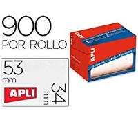 APLI Rollo etiquetas 1694 - blancas 34 x 53 mm - adhesivo permanente - 900 uds.