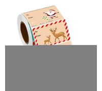 Rollo Etiquetas de Navidad | 500 Pegatinas de Adhesivas Surtidas Cartoon | Etiquetas para Embalaje de Regalo de de Invierno,Para Sobres, Postales, Tarjetas de Felicitación,