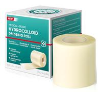 Rollo Hidrocoloide 5cm x 3,6m - Apósito Impermeable y Autoadhesivo - Corte Personalizable para Ampollas, Acné y Heridas - Material Extrafino y Sin Látex