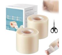 Rollo Hidrocoloide, Rollo Hidrocoloide Para El Cuidado De Heridas, Piel Hidratada, Cinta Reductora De Cicatrices, Tiras De Silicona Para Cicatrices En Frente, Ojos Y Boca ((5cm×5m)×2)