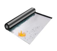 Rollo impermeable para cubiertas Cinta reparadora paras tejas asfálticas Membrana impermeable autoadhesiva de 1,5 mm de grosor para cubiertas cobertizos y autocaravanas,100×100cm