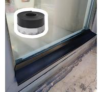Rollo intermitente de borde de goteo, desviador de lluvia autoadhesivo resistente a la intemperie, cortable para prevención de reflujo de agua de lluvia para balcones y uso doméstico
