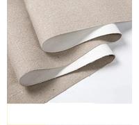Rollo Lienzo,Lienzos Enrollados Lienzo en blanco profesional for pintar Capa de lienzo pintura al óleo acrílica Mezcla lino Suministros arte imprimados for artistas 1M Un rollo(Width 48cm 1M length)