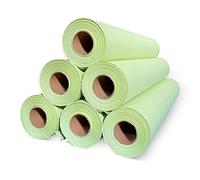 Rollo Papel Camilla Crepado Color Rosa y Verde, 65 m | 6 Unidades | 1 Capa con acabado Liso (Verde Lima)