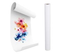 Rollo Papel Pintar Niños 44x15m, papel continuo blanco, rollo de papel para colorear, material vegetal reciclado y superficie de dibujo ideal para actividades creativas y manualidades infantiles.