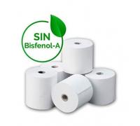 Rollo papel térmico 80x80 LIBRE DE BISFENOL A (El pack es de 5 rollos)