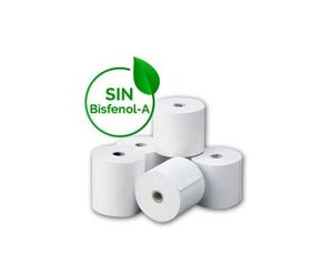 Rollo papel térmico genérico 57x50 10u bpa/ 57 x 50mm/ 10 unidades