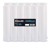 Rollo para Camilla, Rollo Papel para Camilla de Procedimientos Médicos, Masaje, Tratamientos de Belleza y Spa, Papel para Camilla de Estética y Masaje (60cm x 70m laminado reciclado, 12 unds)
