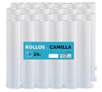 Rollo para Camilla, Rollo Papel para Camilla de Procedimientos Médicos, Masaje, Tratamientos de Belleza y Spa, Papel para Camilla de Estética y Masaje (60cm x 70m laminado celulosa, 24 unds)