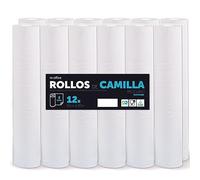 Rollo para Camilla, Rollo Papel para Camilla de Procedimientos Médicos, Masaje, Tratamientos de Belleza y Spa, Papel para Camilla de Estética y Masaje (60cm x 80m laminado reciclado, 12 unds)