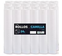 Rollo para Camilla, Rollo Papel para Camilla de Procedimientos Médicos, Masaje, Tratamientos de Belleza y Spa, Papel para Camilla de Estética y Masaje (59cm x 67m gofrado reciclado, 24 unds)