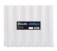 Rollo para Camilla, Rollo Papel para Camilla de Procedimientos Médicos, Masaje, Tratamientos de Belleza y Spa, Papel para Camilla de Estética y Masaje (60cm x 70m laminado reciclado, 6 unds)