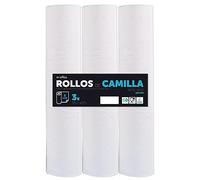 Rollo para Camilla, Rollo Papel para Camilla de Procedimientos Médicos, Masaje, Tratamientos de Belleza y Spa, Papel para Camilla de Estética y Masaje (59cm x 67m gofrado reciclado, 3 unds)