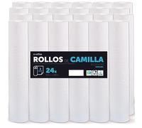 Rollo para Camilla, Rollo Papel para Camilla de Procedimientos Médicos, Masaje, Tratamientos de Belleza y Spa, Papel para Camilla de Estética y Masaje (60cm x 80m laminado reciclado, 24 unds)