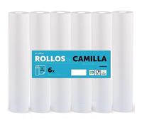 Rollo para Camilla, Rollo Papel para Camilla de Procedimientos Médicos, Masaje, Tratamientos de Belleza y Spa, Papel para Camilla de Estética y Masaje (60cm x 70m laminado celulosa, 6 unds)