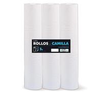 Rollo para Camilla, Rollo Papel para Camilla de Procedimientos Médicos, Masaje, Tratamientos de Belleza y Spa, Papel para Camilla de Estética y Masaje (60cm x 70m laminado reciclado, 3 unds)