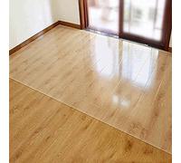 Rollo protector de vinilo de plástico transparente, tapete antideslizante transparente para madera dura, oficina, pasillo y hogar, ideal para zonas de alto tráfico