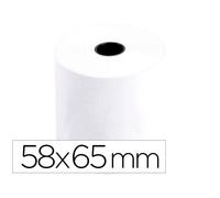 Rollo sumadora q-connect electro 58 mm ancho x 65 mm diametro sin bisfenol a