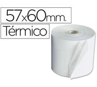 Rollo sumadora termico q-connect 57 mm ancho x 60 mm diametro sin bisfenol a