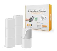 Rollo Termico, Rollos de Papel Termico, Papel Termico para tpv Tactil Hosteleria, Caja Registradora, Impresora Tickets, Rollo Papel Blanco para Datofono e Impresora, tamaño 80x60x12 - SIDI (16 unds)