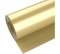 Rollo Vinilo Textil Termoadhesivo 30.5x300cm Vinilo Textil Permanente para Plotter de Corte Cricut Maker dorado