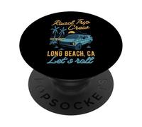 Rollos a Juego Road Trip Crew Long Beach California PopSockets PopGrip Adhesivo