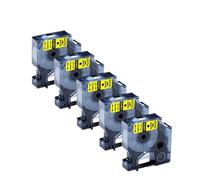 Rollos Adhesivos compatibles con 5 PC Rollos para el Fabricante de Etiquetas D1 A43618 A40918 A45018 LM160 LM280 6 mm 9 mm 12 mm de 12 mm