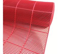 Rollos de Alfombrillas de Goma, Alfombra de Vinilo 0,18 Pulgadas Grosor for Zonas húmedas Interiores y Exteriores, Varios tamaños, Multicolor(Red,5x1.2m)