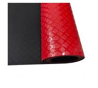 Rollos de Alfombrillas de Goma, Alfombrillas de PVC for Garaje 2,6 mm for protección del Coche, Rojas y Grises, 0,6-1,5 MX 2-5 m(Red,1.2x5m)