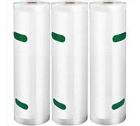 Rollos de bolsas para sellador al vacío (paquete de 3) para Food Saver, para cocinar al vacío