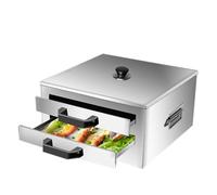 Rollos de fideos de arroz al vapor, multifuncional, acero inoxidable 304 con sistema de vapor 3D y raspador para cocinar dim sum, bollos y albóndigas