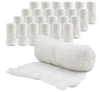 Rollos de gasa de algodón kerlix, 24 rollos, estéril, 4 pulgadas x 12 pies, absorción extra, vendaje de gasa médica, 6 capas, sin látex, cada rollo envuelto individualmente, calidad de grado
