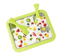 Rollos de hielo sobre hielo - Máquina de manual con refrigerante | Perfecto para yogures congelados, helados y sorbetes sin sorbetes | para el hogar, café y less