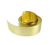 Rollos de lámina de latón dorado, Anchos de cobre amarillo 10-50m m la longitud del grueso los 5m rollo 0.4m hoja H62(0.4mm*25mm*5m)