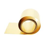 Rollos De Lámina De Latón Lámina de latón, revestimiento, lámina metálica, espesor 0,01-0,6 mm, ancho 10-400(0.02mm,80x1000mm)