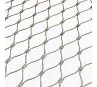 Rollos de Malla metálica de Acero Inoxidable, 304 tamaños de Plata la Malla Cuerda Alambre Acero Inoxidable for el jardín del balcón(1m x 5m)