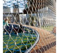 Rollos de Malla metálica de Acero Inoxidable, Barrera del Animal doméstico de la Cerca Pollo balcón los tamaños múltiples Plata Malla Cuerda Alambre Acero Inoxidable 304(0.4m x 4m)