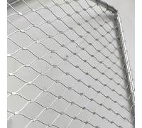 Rollos de Malla metálica de Acero Inoxidable, Malla de Cuerda Alambre Acero Inoxidable 304 for tamaños múltiples Plata del jardín la Escalera balcón(1m x 2m)