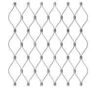 Rollos de Malla metálica de Acero Inoxidable, Malla Tejida de la Cuerda del Acero Inoxidable 304 for tamaños múltiples Plata Seguridad jardín Cerca balcón(0.5m x 4m)