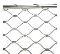 Rollos de Malla metálica de Acero Inoxidable, Tamaño Inoxidable de la Plata Red Cuerda Acero for Barrera Animal Cerca del jardín(150x400cm)