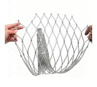 Rollos de Malla metálica de Acero Inoxidable, Tamaños múltiples de la Malla del Alambre el 10cm Plata 2.5m m Red Cuerda Acero Inoxidable 304(50x500cm)