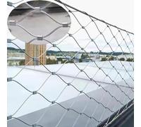 Rollos de Malla metálica de Acero Inoxidable, Tamaños múltiples de Plata la Malla Cuerda del Acero Inoxidable 304 el 10cm(1.2m x 10m)