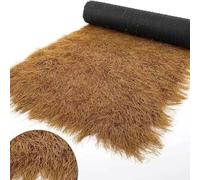 Rollos de paja artificial para techos, Techo de paja artificial de palma sintética for jardín, patio, gris y amarillo, 0,5 mx (1-20) m(Yellow,0.5 * 1m(1.6 * 3.2ft))