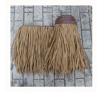 Rollos De Paja De Palma Artificial Techo De Paja For Tiki Bar Rollo De Corredor De Paja Sintético Impermeable Para El Verano Mantener Fresco, Cubierta De Patio(Yellow c,0.5x2m/1.64X6.56ft)