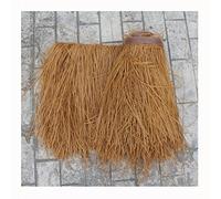 Rollos De Paja para Techo De Paja Sintética Rollos De Paja De Palma Rollo De Corredor De Panel De Paja De Hierba Ciega De Pato Tiki Bar Hierba para Techo Paja Decorativa Granja Paja De Plástico (Colo