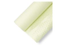 Rollos de papel de embalaje alveolar, El panal florece el papel de embalaje multicolor los 50cm x 10Y for el envío y los regalos en movimiento(Light Yellow)