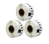 Rollos de Papel de Etiqueta Blanca de 3pk para Uso Compatible con Modelos de Impresora de Etiqueta 99010 99012 99014 11352 11354 11355(99012)