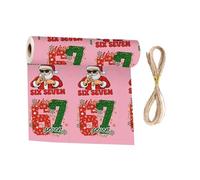Rollos de papel de regalo de Navidad - 67 diseños de decoración con números - 90 cm x 50 cm Papeles de regalo festivo | para fiesta de cumpleaños reunión familiar boda